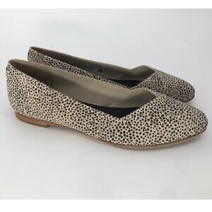 Toms Cream and Black Polka Dot Flats